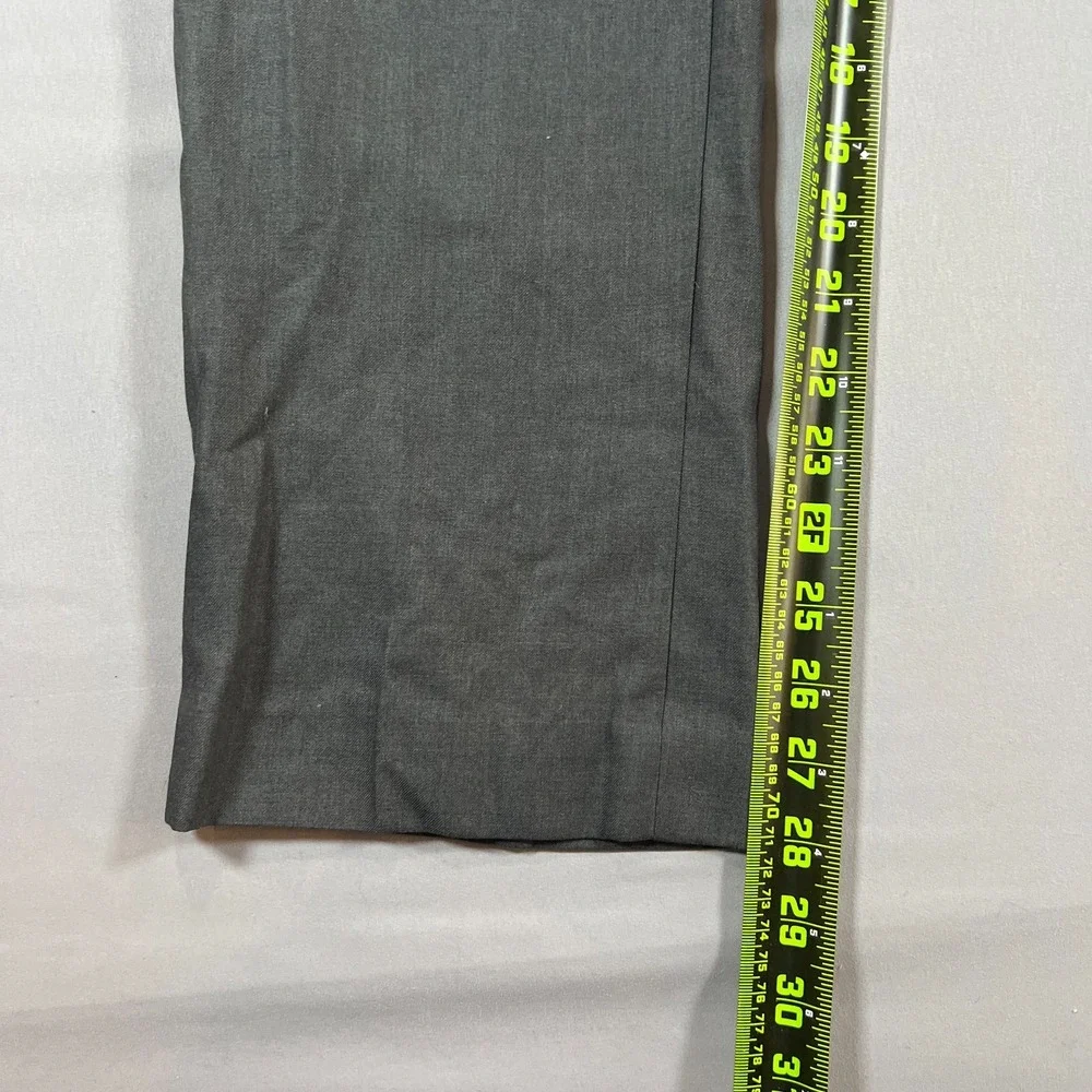 Kenneth Cole Reaction Dress Pants Mens 38x30 Gray Rayon Mid Rise Straight Leg